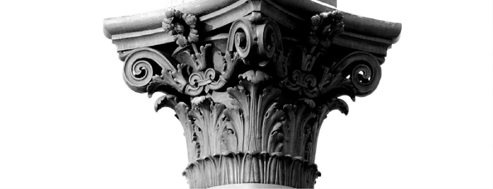 Ornate Roman pillar