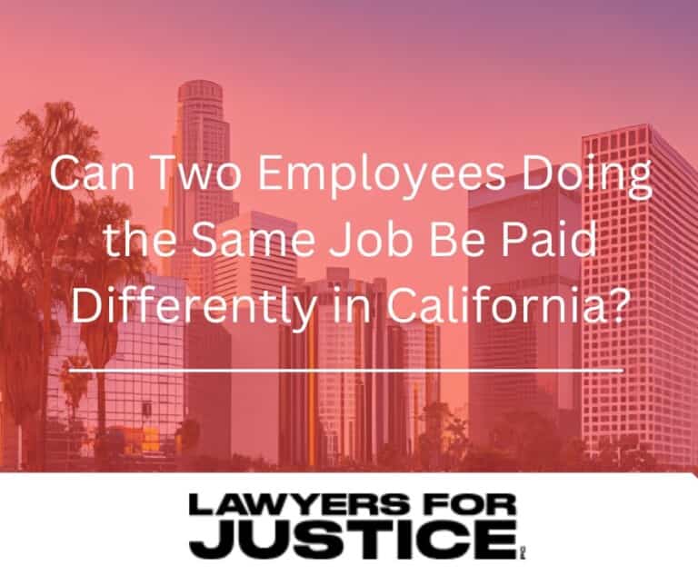 ¿Pueden dos empleados que realizan el mismo trabajo recibir una retribución diferente en California?
