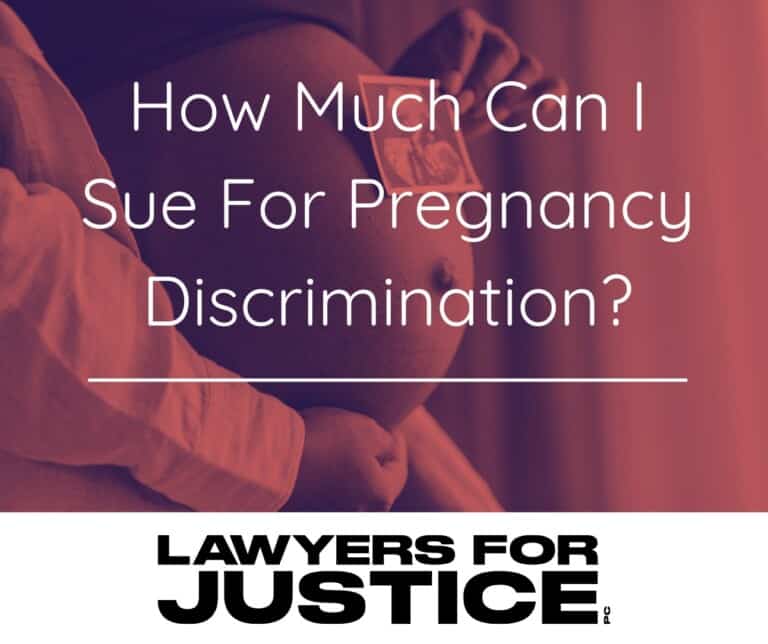 How much can I sue for pregnancy discrimination